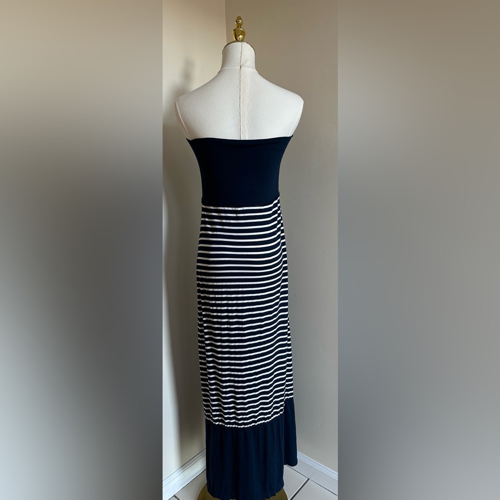 Max Studio Strapless Blue Dress - X-Small - Picture 2 of 8